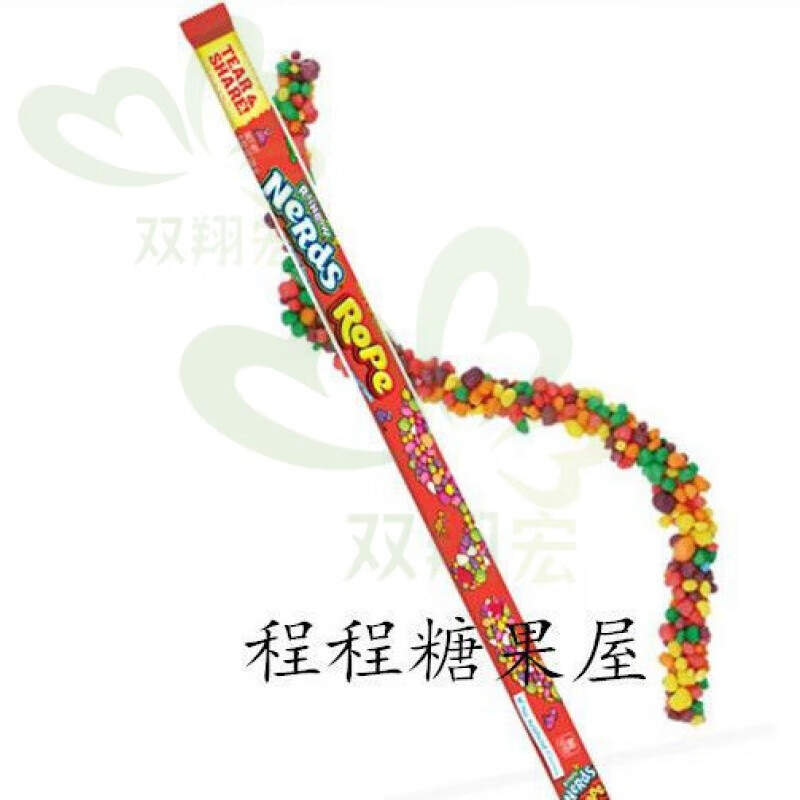 特产优联 suna绳子糖/咀嚼音哔哩彩虹粒糖绳索糖 绳子糖 nrds rp 彩色