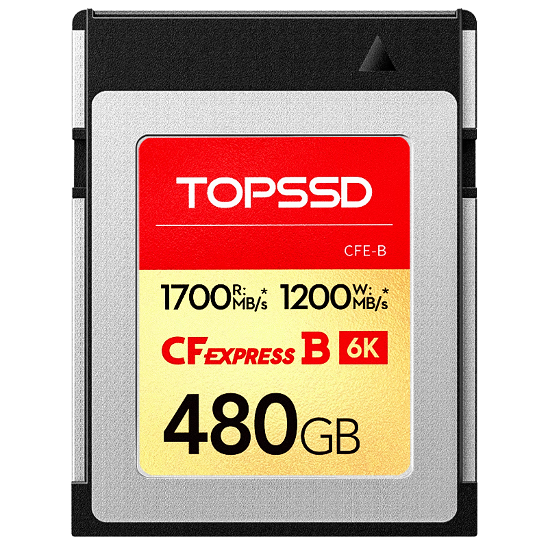 ��˶��TOPSSD��CFE-B�� ��Ʒ��CFB�� CFexpress 1700MB/s ��������ڴ濨 CFB�洢�� �῵�����ڴ濨 480GB