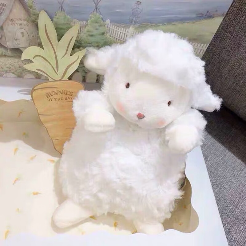曼影(manying)礼盒装网红小羊公仔小坐羊bunnies毛绒玩偶儿童安抚娃娃