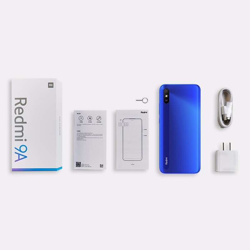 小米红米9A 智能老人手机 4G全网通 晴空蓝 6+128G 官方标配