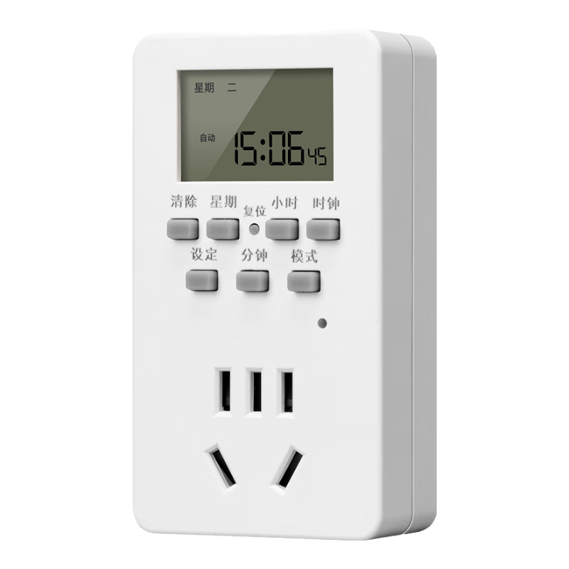 ���ʵ繤 ���Ӷ�ʱ������ʱ����ʱ����24Сʱ�ֶ�ת������ѭ���Զ��ϵ翪�����ܲ��� 10A��׼�ʱ����