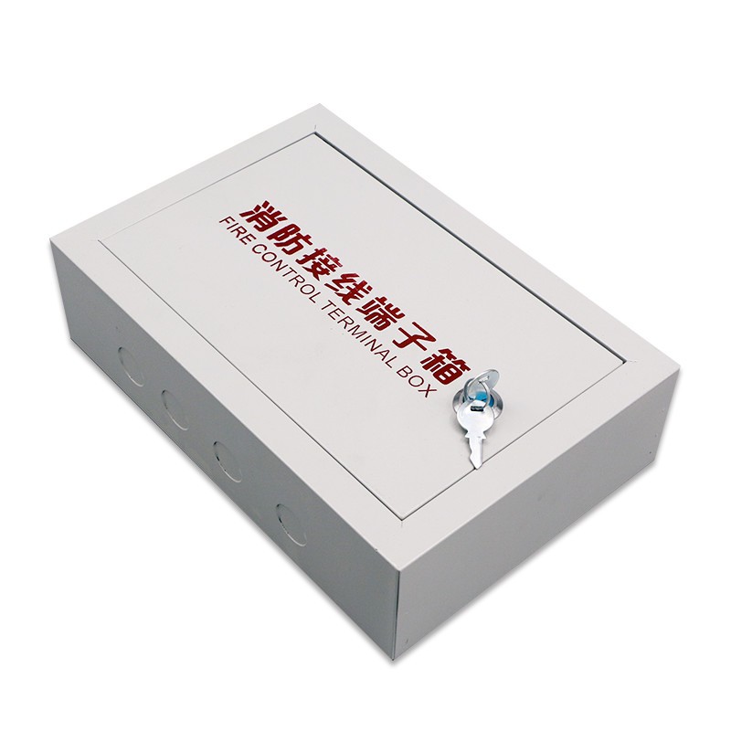 仁聚益大尺寸明装消防接线箱300*300*80报警模块箱td1520排 150*150*