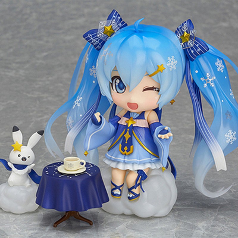 二次元初音未来手办q版雪初音浴袍中秋初音手办动漫模型手办礼物六一