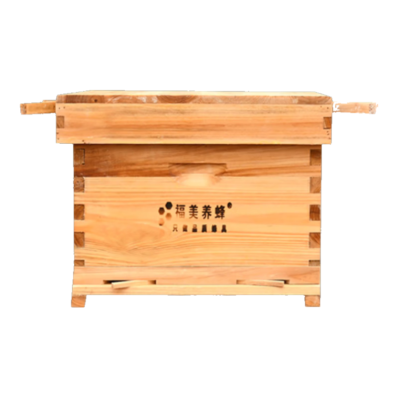 福美养蜂 蜜蜂箱成品全套十框煮蜡杉木蜂桶中蜂箱养蜂蜂具批发 十框煮蜡蜂箱