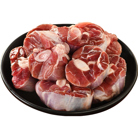 庄野牧场 内蒙羊肉羊小腿块2斤（带骨）羊腿肉生鲜原切 炖煮食材