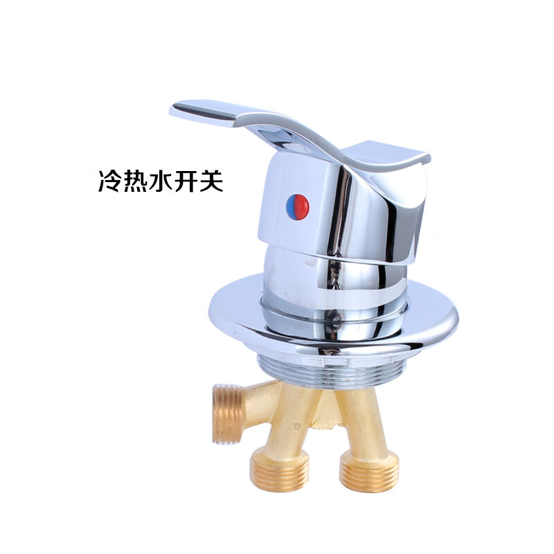 kedoety按摩浴缸缸边龙头配件分体冷热混水开关浴缸水龙头花洒转换分