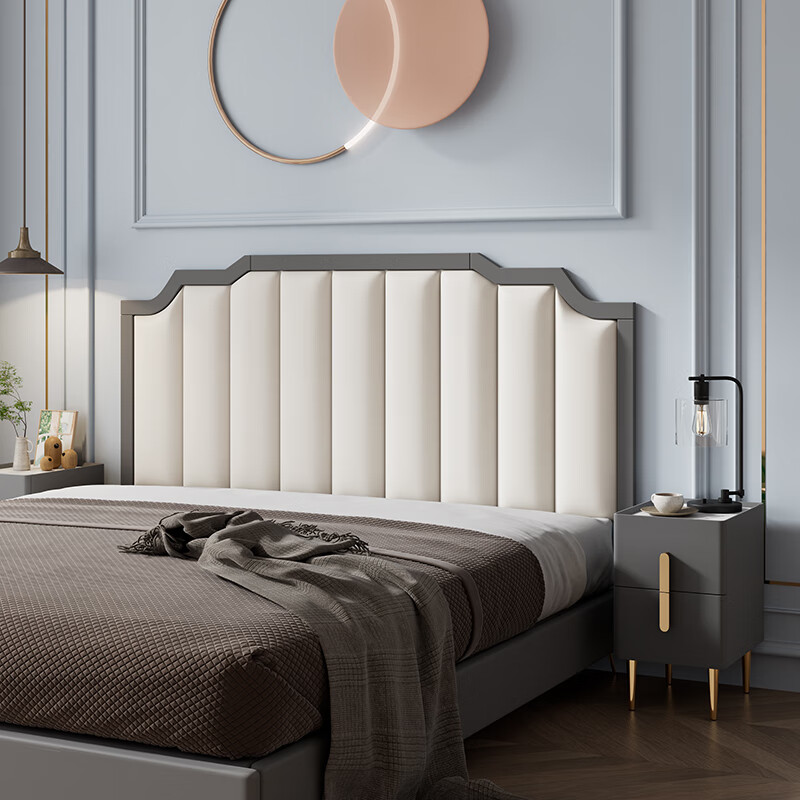 美初床头软包自粘欧式定制榻榻米板墙围做炕围现代简约背板贴 宽1.