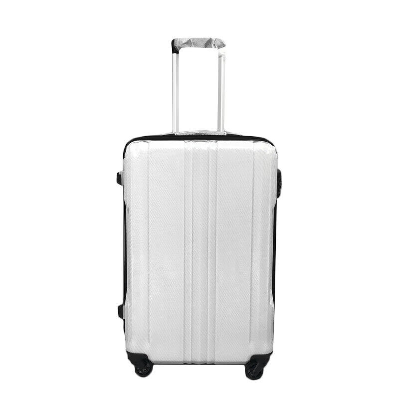 斯多朴碳纤维行李箱结实轻便超轻超万向轮拉杆箱20英寸登机20行李箱 白色 20寸