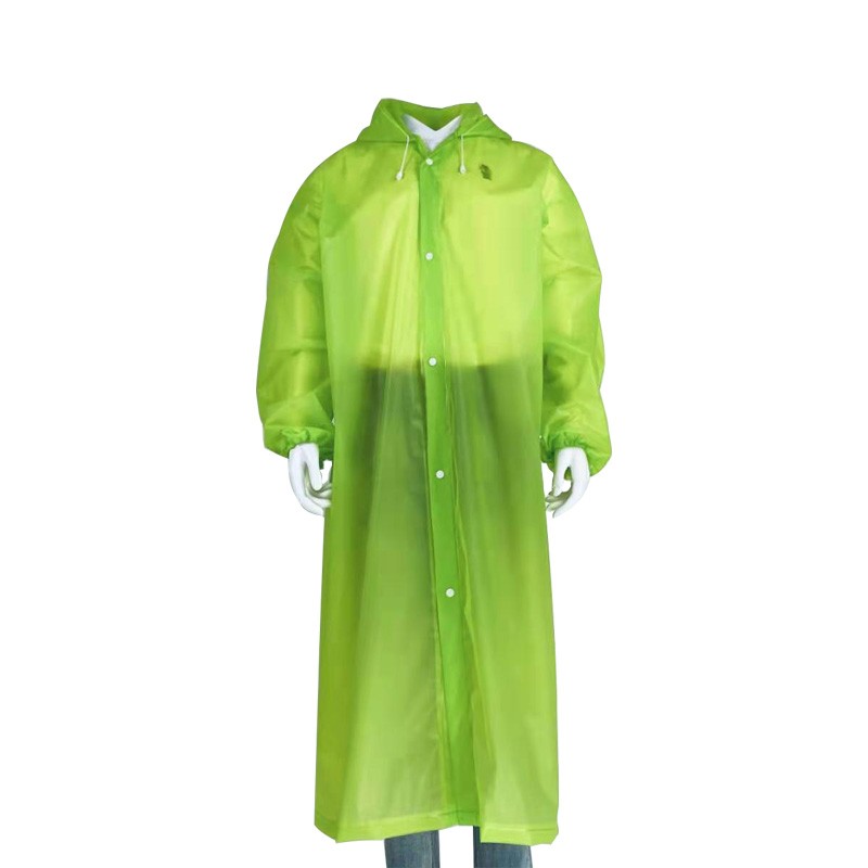 劳保佳 防水雨披雨衣 eva类旅游雨衣 成人非一次性连体环保透明户外