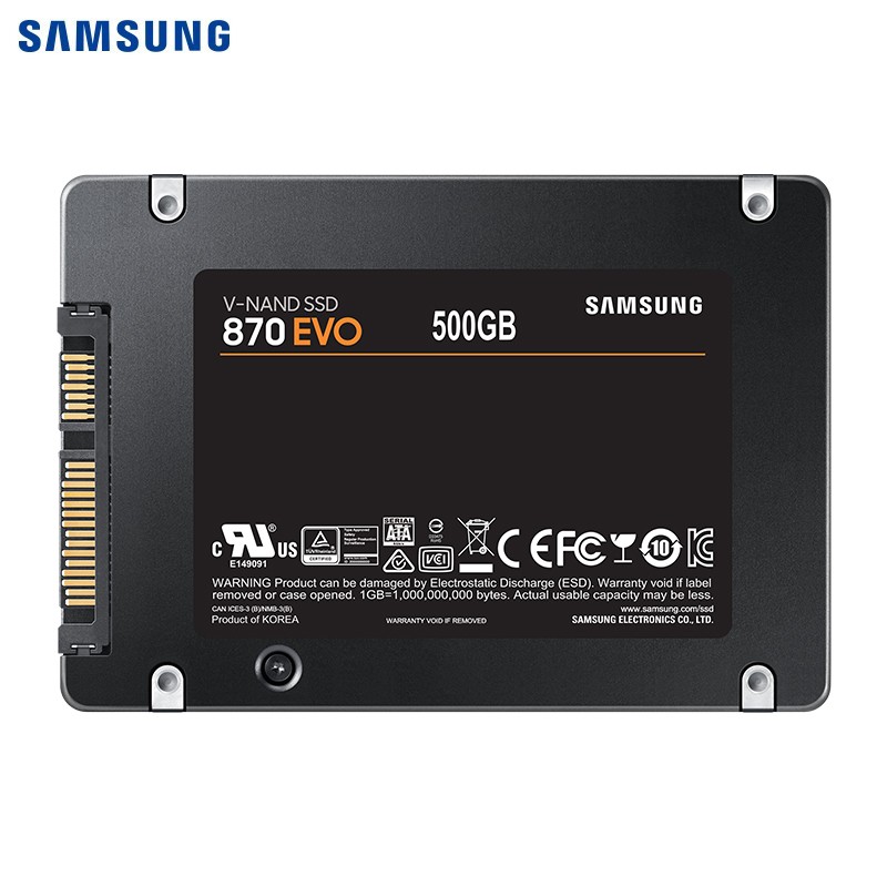 三星（SAMSUNG）500GB SSD固态硬盘 SATA3.0接口 870 EVO（MZ-77E500B）