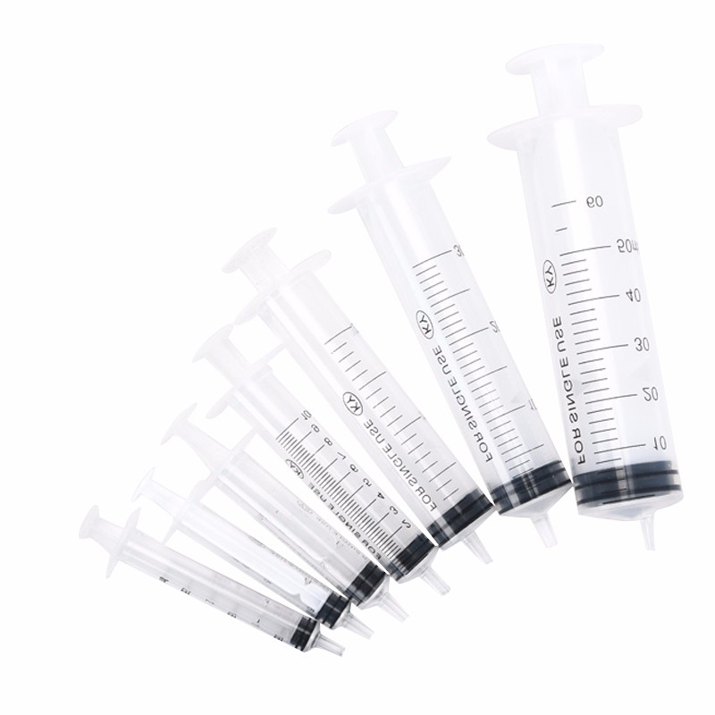 实验室用一次性塑料注射器针筒 注射分装灌注取样器   无针头 1ml