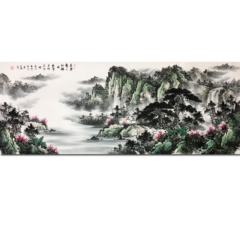 高永谦《花气袭人知骤暖》纯手绘国画书画山水画客厅装饰画水墨画