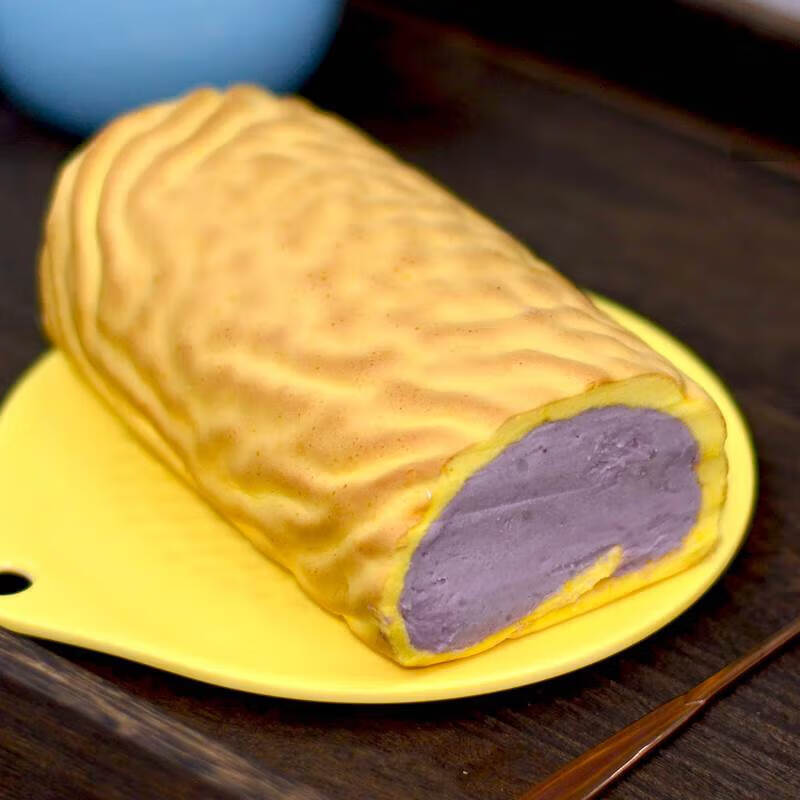 嫩个虎皮芋泥蛋糕芋泥脑袋夹心蛋糕虎皮芋泥卷魔芋虎皮卷奶油芋泥蛋糕