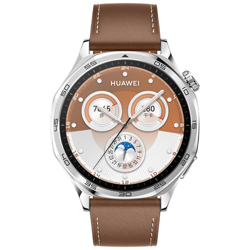 华为（HUAWEI）WATCH GT 5砂砾棕46mm 华为智能手表情绪健康助手玄玑感知系统运动涂鸦睡眠监测GT4升级