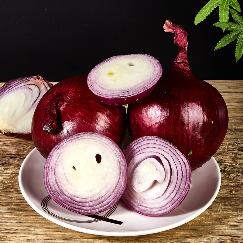 古寨山紫皮洋葱微辣洋葱蔬菜洋葱头农家自种蔬菜新鲜紫皮洋葱 净重4.5斤