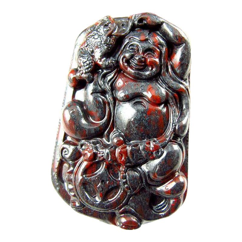 相石缘刘海戏金蟾桂林鸡血石吊坠男女鸡血玉石项链朱砂三脚三足青蛙