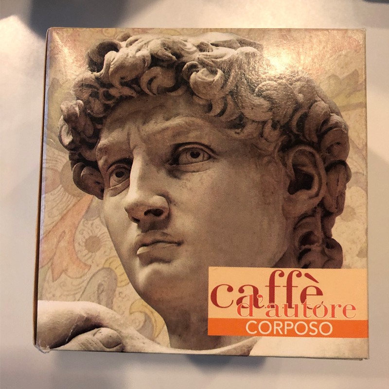 临期促销摩福文艺复兴系列烘焙咖啡粉（米开朗基罗创作人物大卫雕像）