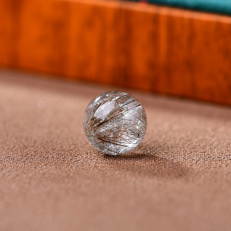 PURE GIRL 銀發(fā)晶圓珠散珠DIY 手串手鏈各種多寶配件配飾 銀發(fā)晶8mm/顆
