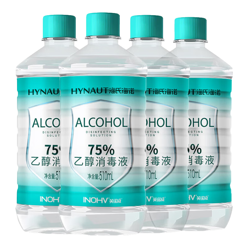 ���Ϻ�ŵ 75%�ƾ�����Һ �����滻װ 510ml*4ƿ 34.8Ԫ