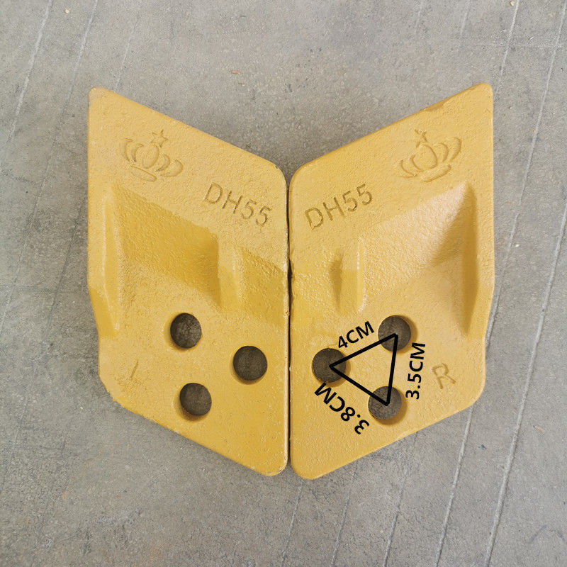 小松卡特挖掘机挖斗水沟斗刀角边刀侧刃边齿 斗山5560刀角一对三孔