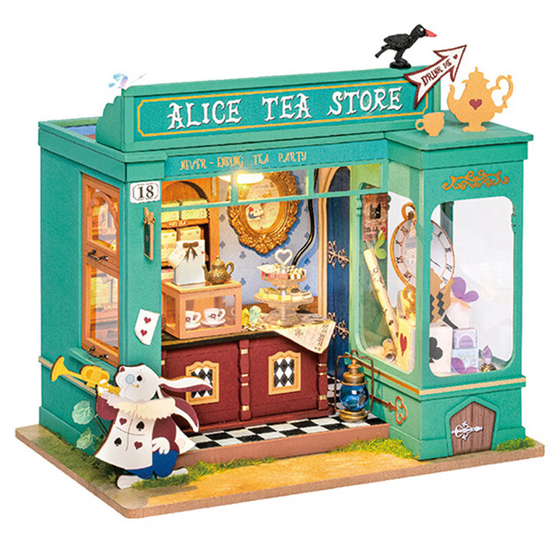 若態(tài)藝術(shù)屋diy手工小屋3d立體拼圖木質(zhì)拼裝玩具建筑模型節日新年禮物 DG156愛(ài)麗絲茶會(huì )(神盾檔案局) 藝術(shù)屋