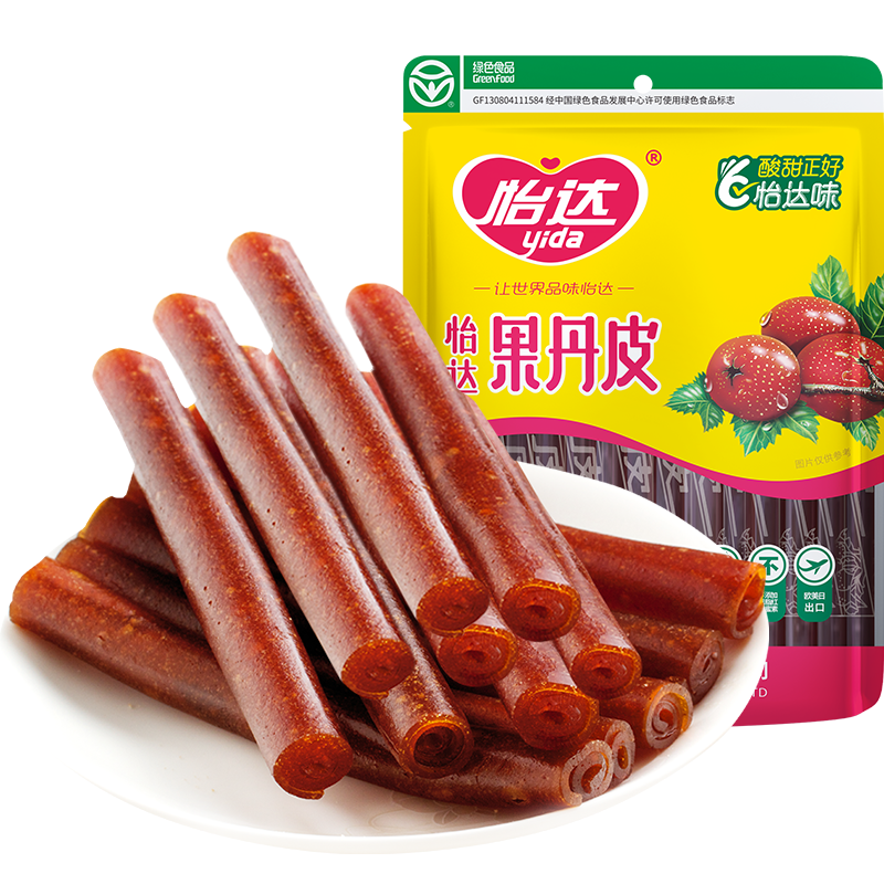 怡达果丹皮500g系列——口感鲜美、清香回味的蜜饯果干