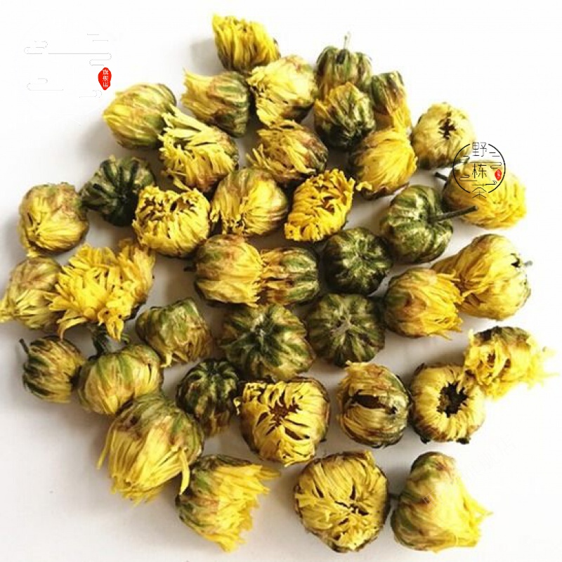 花草凉茶 菊花茶荒野桐乡胎菊王杭白菊花茶叶枸杞 散装罐装50g 【三宝