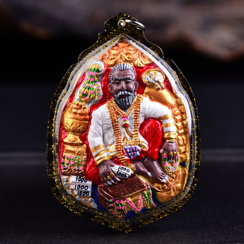 默奢 泰国佛牌吊坠 真品阿赞帝鲁士普该娇 象神 女神 拍婴 大富豪翁