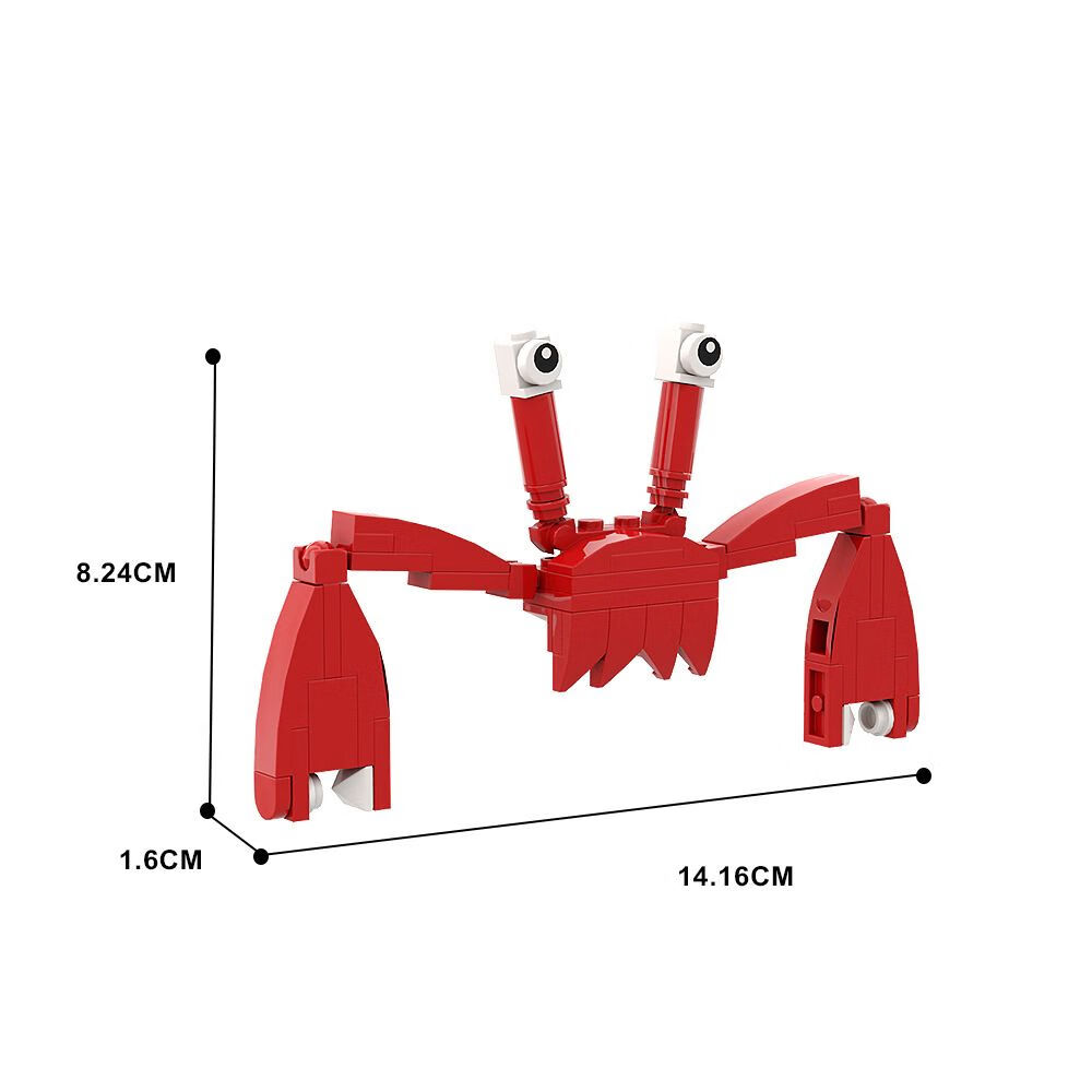 积木拼装怪物积木garten of banban小颗粒积木拼装 班班幼稚园-螃蟹怪