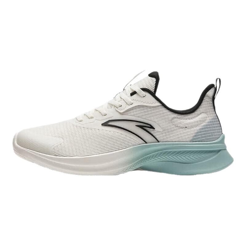 安踏（ANTA）运动鞋男鞋夏季氢跑5.0男士跑步鞋网面超轻减震透气休闲体测跑鞋 氢跑5.0-白/雾灰蓝 【全新设计】 42