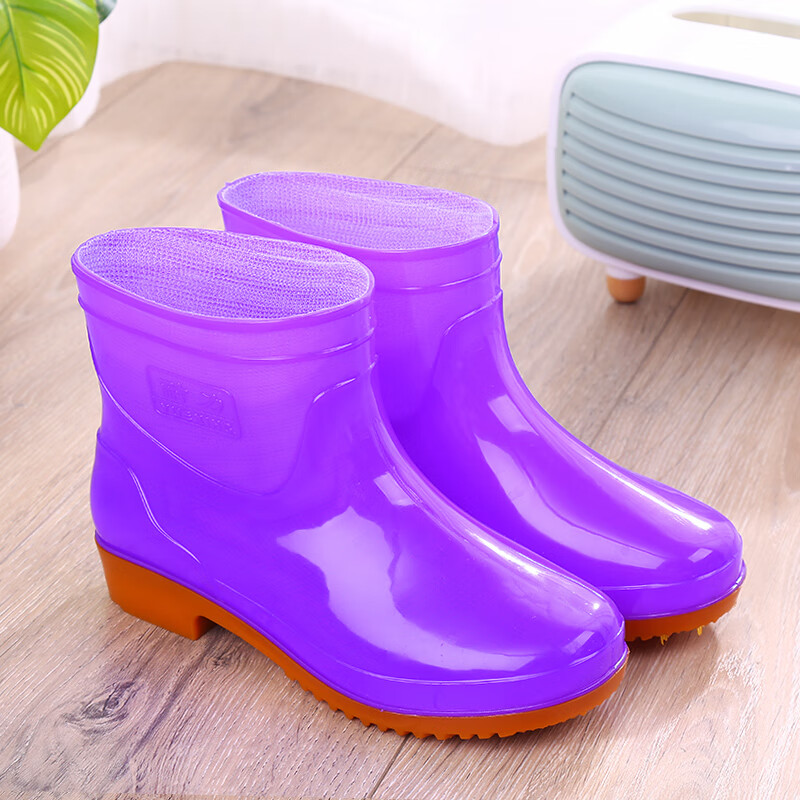 昌祥回力雨鞋女短筒秋冬加棉雨靴防滑休闲轻便胶鞋水靴工作耐磨保暖水