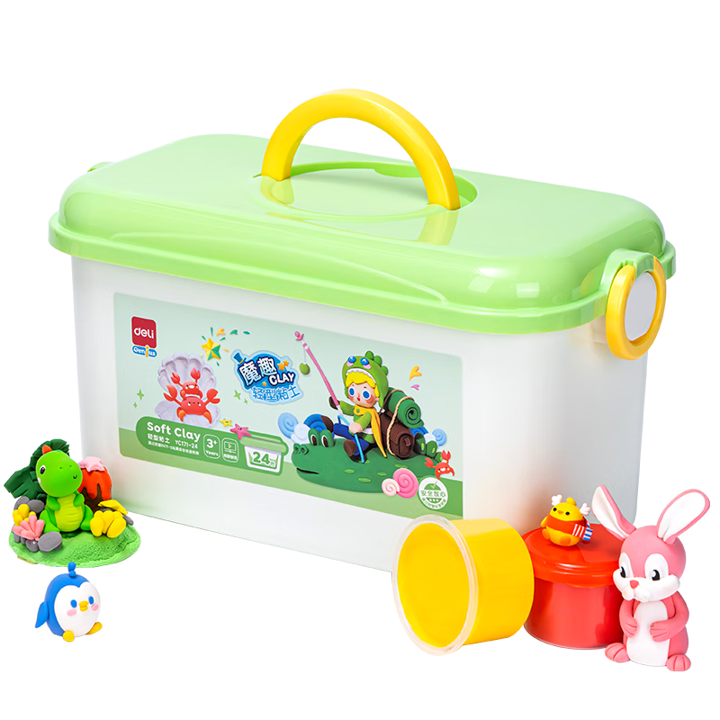 ����(deli)24ɫ����س���ճ�� ������Ƥ�����̫�����ֹ�DIY������� ��ͯ�׶�԰��ѧ�ľ��������� 50Ԫ