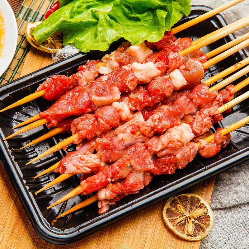 艾克拜尔牛羊肉串 调理15g/100串 羊肉串烧烤食材空气炸锅烤肉 牛肉串100串15g*100
