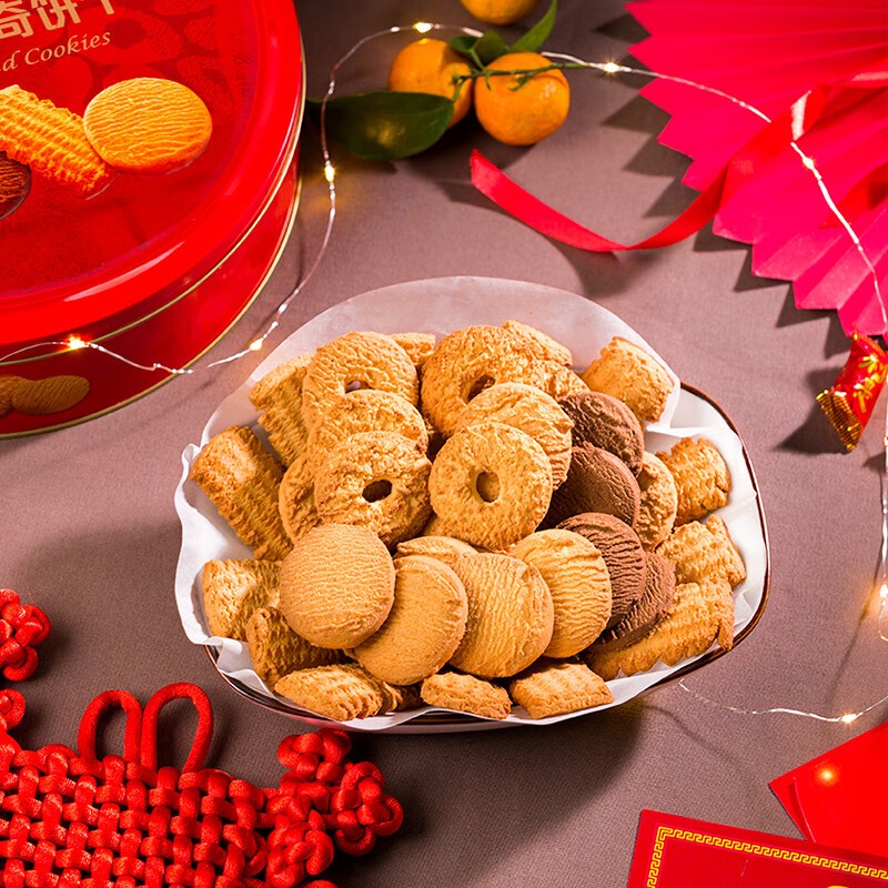 嘉顿精选什锦饼干加拿饼红罐曲奇560g组合装曲奇铁盒中秋礼品送礼零食 红罐曲奇480g+80g加拿饼干/560g