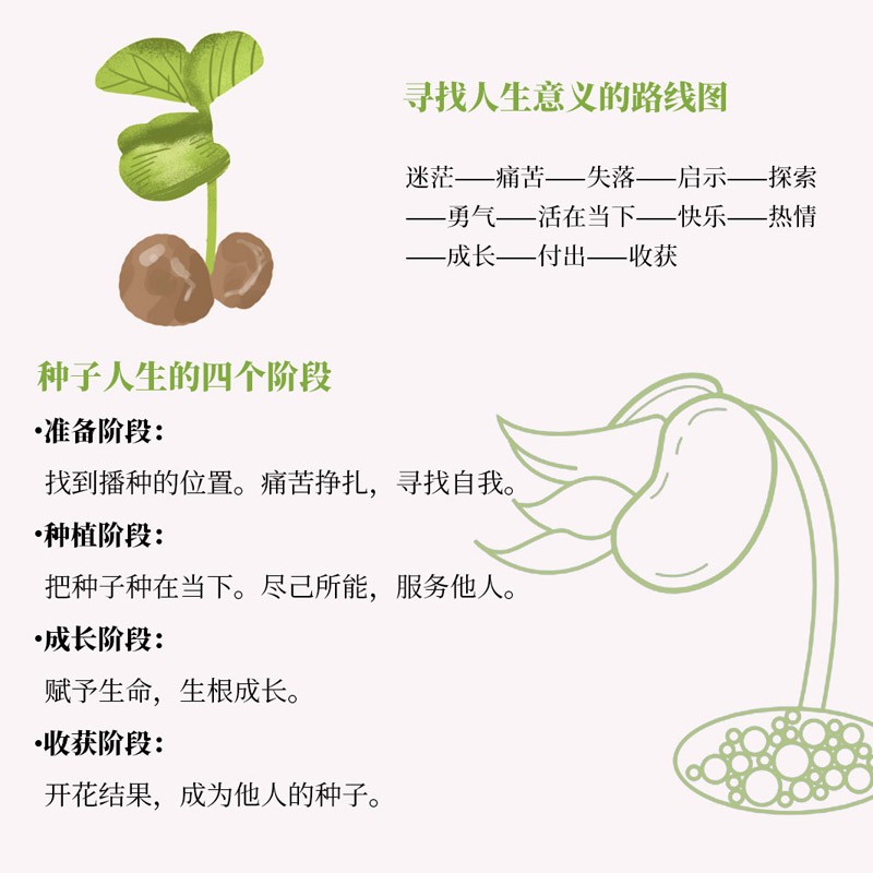 种子：走出迷茫，找到人生和工作的意义（精装+彩印）【新华网推荐 都靓推荐】 焦虑情绪调节 自我认知 个人成长详情图