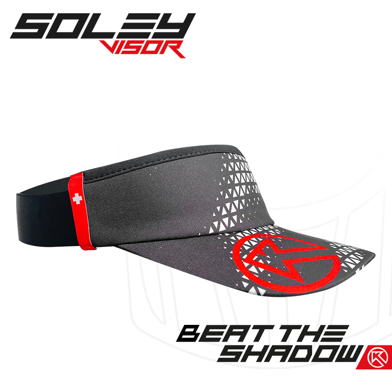 BIGK 大K SOLEY VISOR 轻量级空顶帽 户外 路跑 马拉松 吸湿排汗 红色【男女同款】 均码