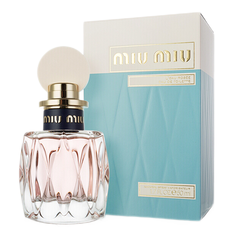 缪缪（MIU MIU）同名女士香水30 50 100ML粉漾 蓝色之水铃兰玫瑰之水莹玲 铃兰玫瑰之水女士香水 100ML（粉瓶）