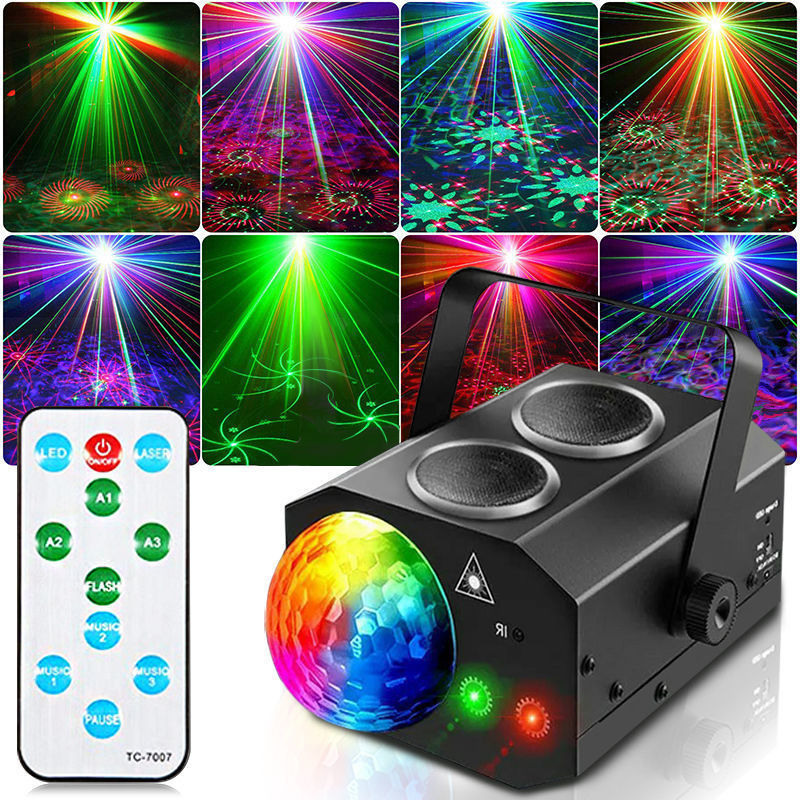 定制定制充电蓝牙音响激光灯 声控镭射灯ktv蹦迪灯户外广场跳舞闪