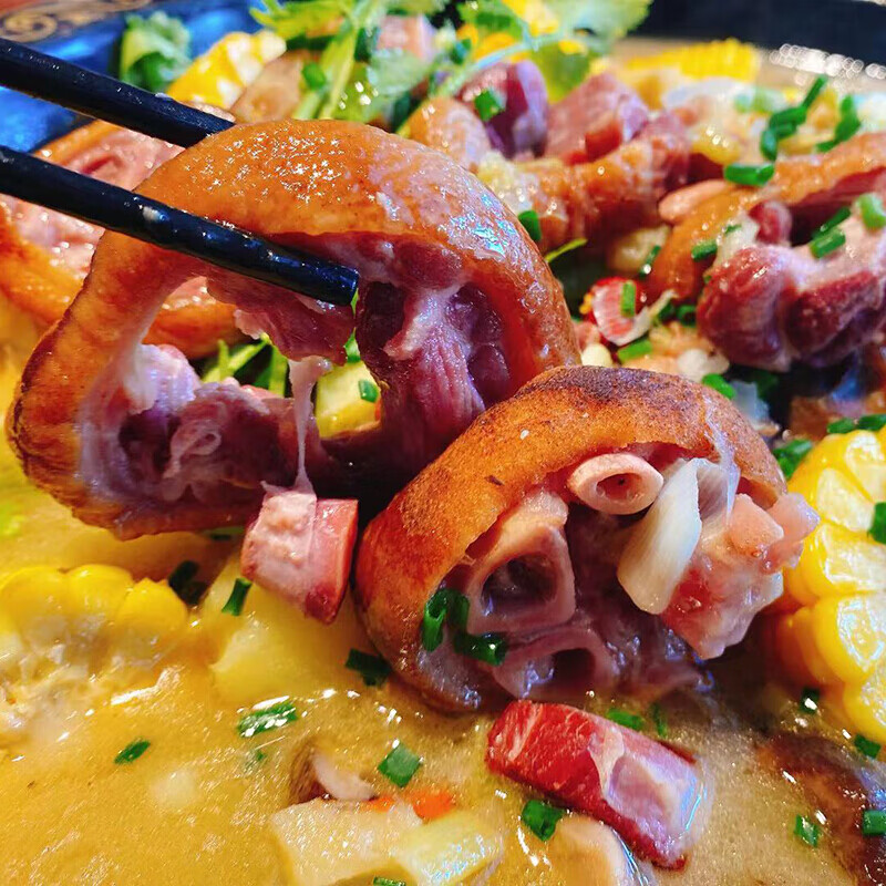 虎钢馋重庆腊猪脚四川特产农家自制腊肉真空腊肉猪腿奉节烟熏腊猪蹄