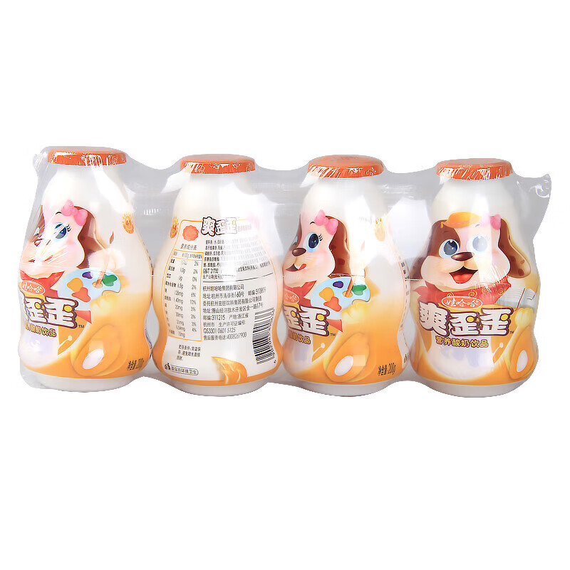 娃哈哈爽歪歪酸奶整箱装儿童牛奶营养乳酸菌含乳饮料乳酸奶饮品