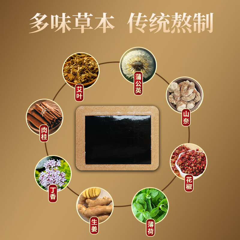 御康通嵩山小黑膏颈肩腰锥劳损腿膝盖关节筋骨酸疼痛专用膏贴 【健康装】古方小黑膏4贴*8盒 4贴/盒