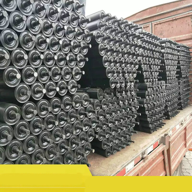 生产输送带 托辊 尼龙缓冲托辊 平行 矿用托辊 包胶螺旋托辊