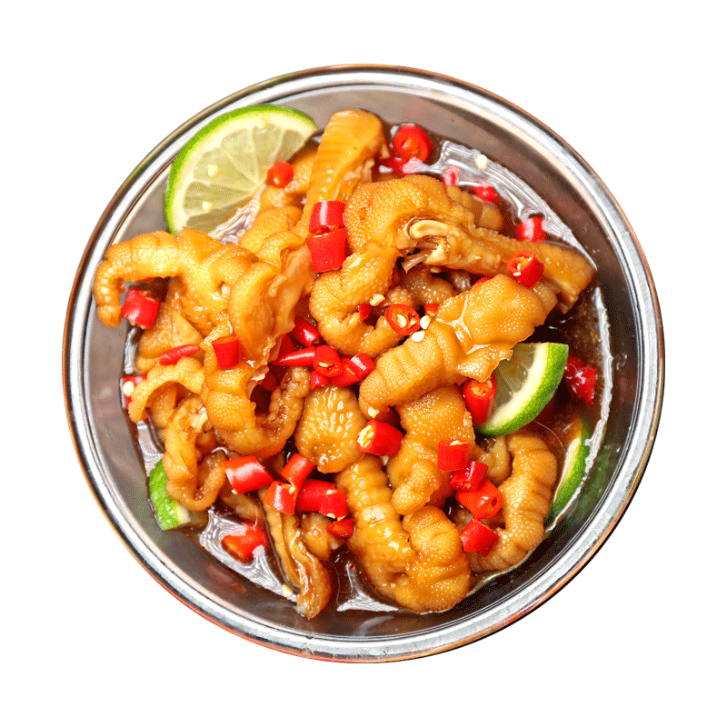 啷果果柠檬酸辣去骨凤爪 500g 脱骨卤味凤爪 休闲零食 小吃