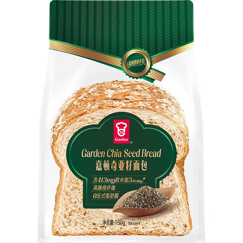嘉顿(garden)代餐面包 新鲜营养早餐面包 高膳食纤维网红零食饱腹点心