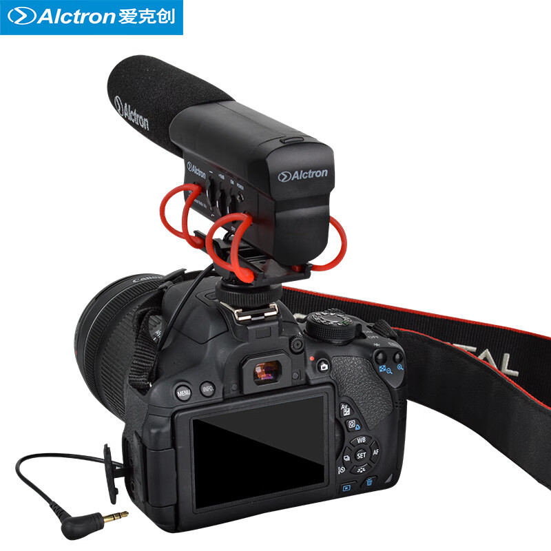 5摄像机麦克风单反话筒专业相机外接录音采访摄影拾音麦克风录音设 