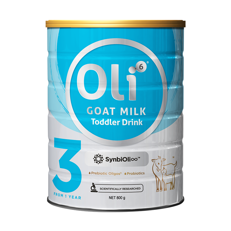 Oli6颖睿6HMO益生菌dha 婴儿童配方山羊奶粉3段1岁以上800g澳洲进口