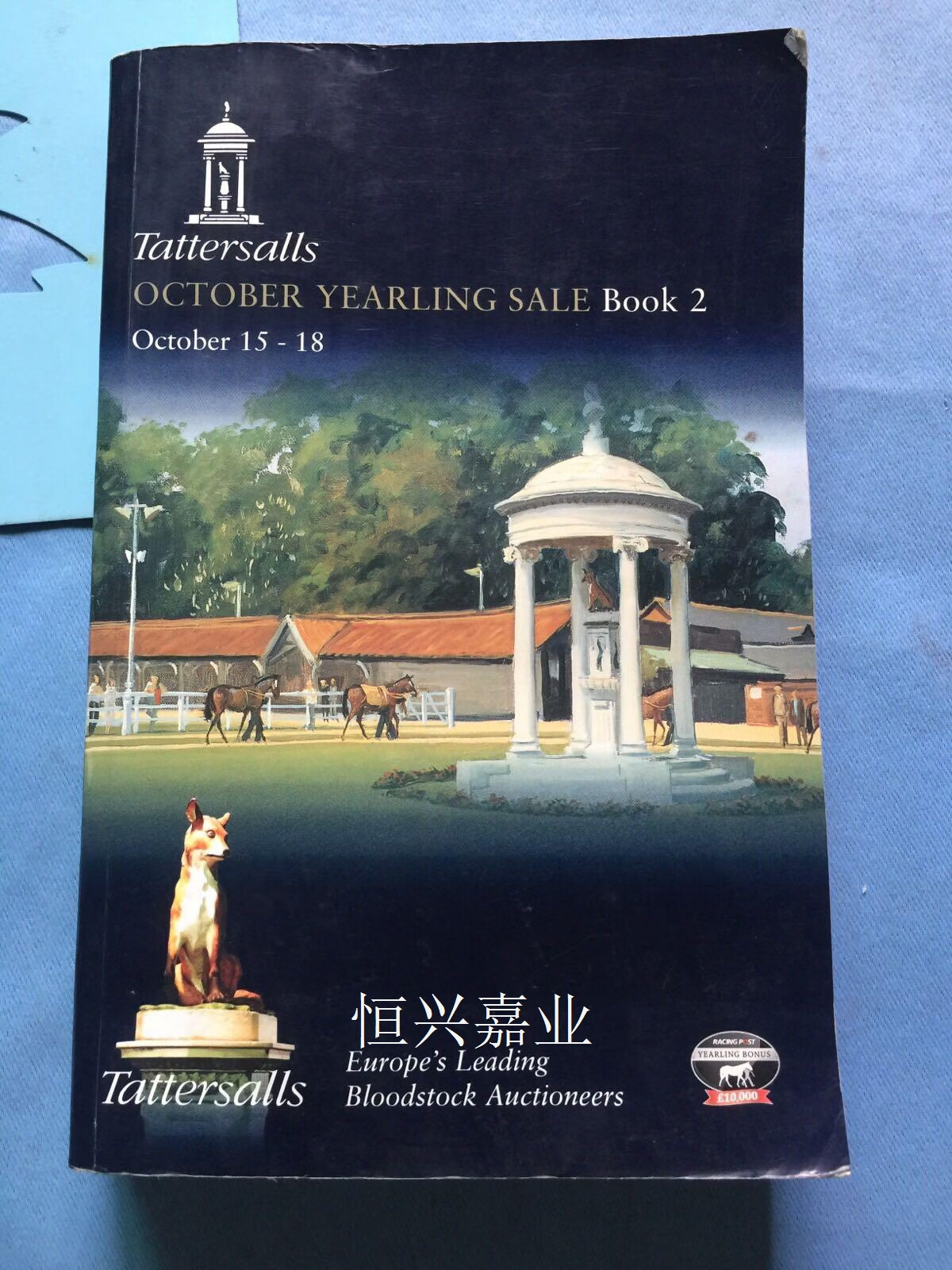 【二手9成新】october yearling sale book 2 2012 tattersal