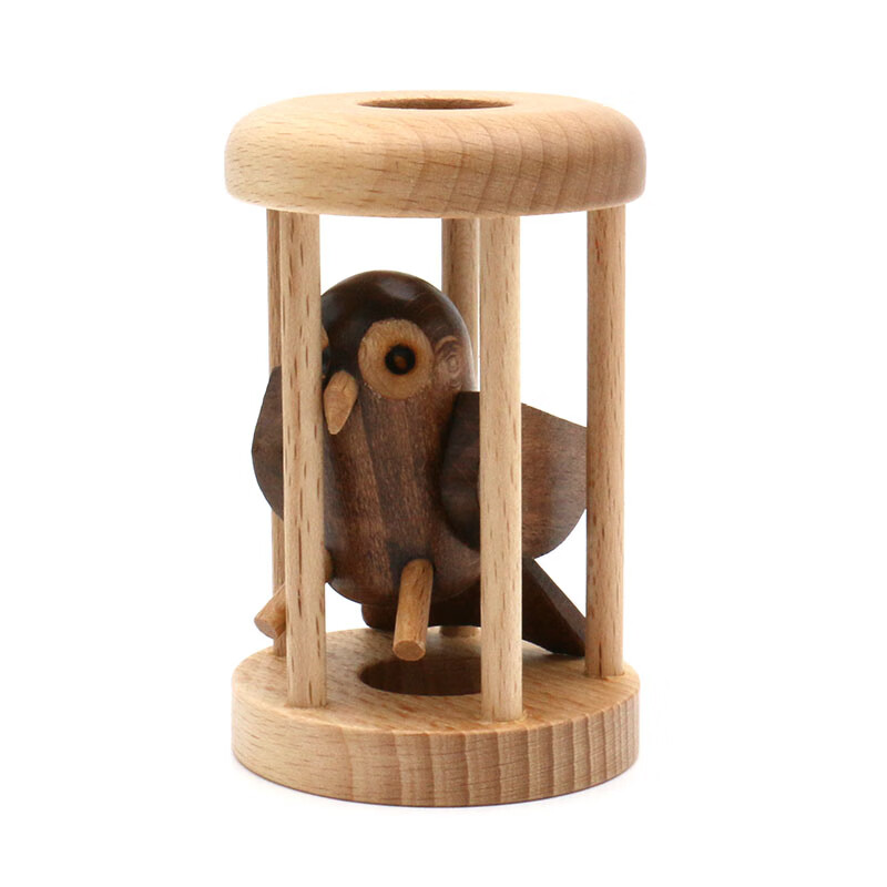 车马象鲁班锁高难度30-50岁笼中之鸟取物puzzle十级高难度解锁解环