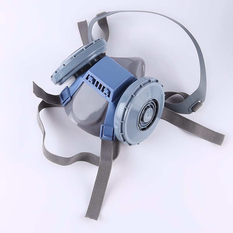 面具带呼吸阀透气防尘盒防工业粉尘煤矿电焊石材打磨面罩半面具1010