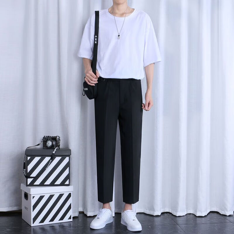 两件套k82黑 白t恤 27 上衣s